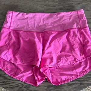 lululemon speed up high rise short, 2.5” sonic pink
